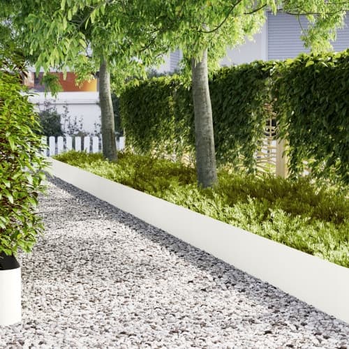 gräsmatta kantningar 50 st Vit 100x0.5x30 cm Plast
