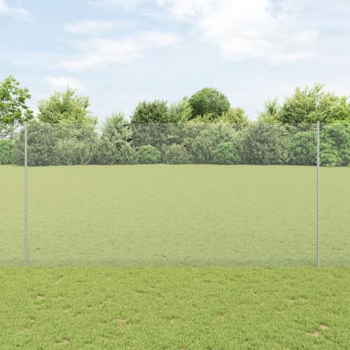Staketstolpar 22 st U-Kanal 150 cm Galvaniserat Stål, vidaXL Hexagonalt gärde 1.5x50 m Galvaniserat Stål
