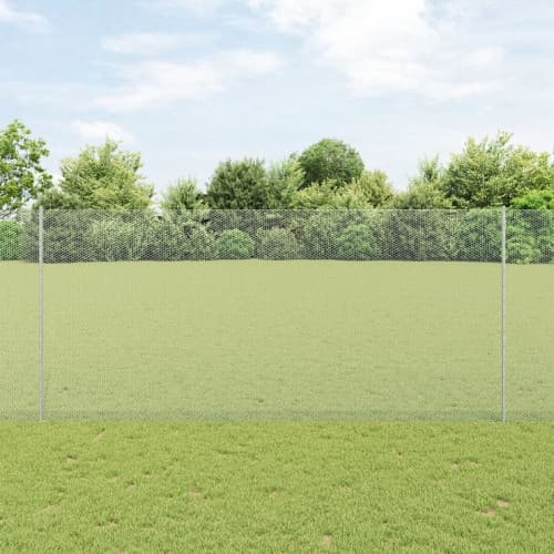 Staketstolpar 22 st U-Kanal 140 cm Galvaniserat Stål, vidaXL Hexagon Stängsel 1.4x25 m Galvaniserat Stål