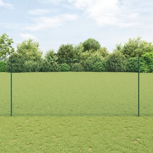 Svetsat Trådgärd med 5 U-stolpar Grön 1.4x10 m Stål