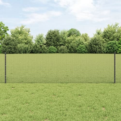 svetsade trådstängsel med 44 U-poster Grå 0.6x100 m Stål