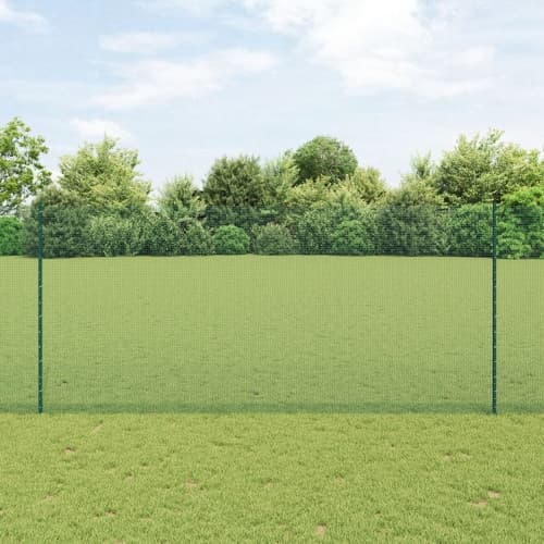 Svetsat Trådgärd med 5 U-stolpar Grön 1,4x10 m Stål