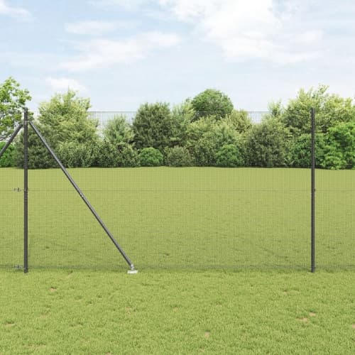 Svetsad Trådgärd med 13 Spikpåsar Grå 1.5x25 m Stål