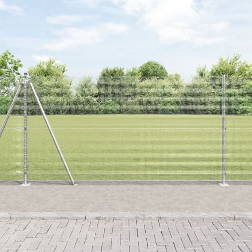 svetsat trådstängsel med 13 flangerade inlägg 1,2x25 m galvaniserat stål