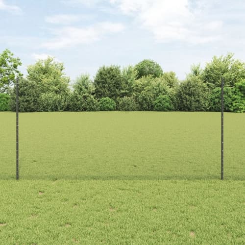 Staketstolpar 10 st U-Kanal Grå 120 cm Stål, vidaXL Hexagon Staket Grå 1,2x10 m Stål