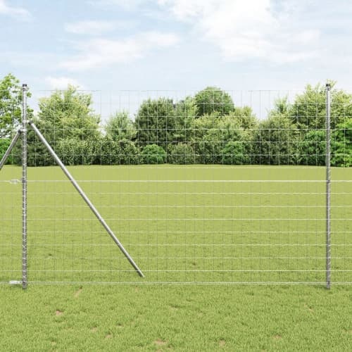 Euro Stängsel med 7 Stänger 1.5x10 m Galvaniserat Stål