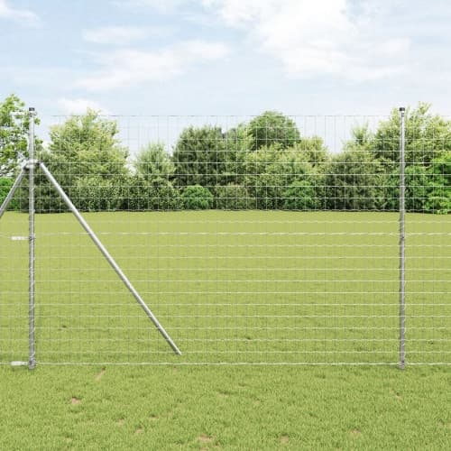 Euro Stängsel med 7 Stänger 1.5x10 m Galvaniserat Stål