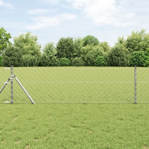 Kedjegaller med 13 Stänger 0.6x25 m Galvaniserat Stål