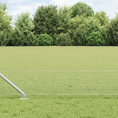 Svetsat Trådstaket med 7 Spikpinnar 0.4x10 m Galvaniserat Stål