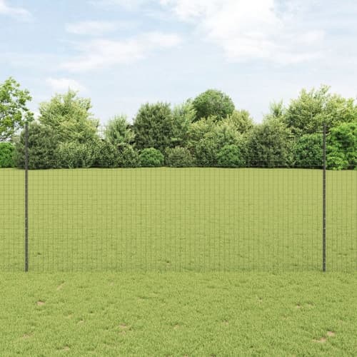 Stängselposter 88 pcs U-Kanal Grå 200 cm Stål