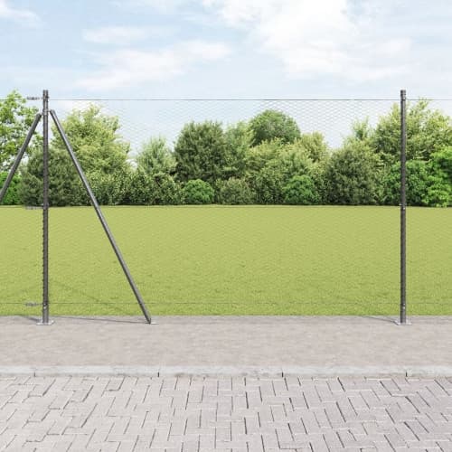 Hexagon Stängsel Grå 1.4x25 m Stål