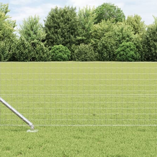 Staketstolpar med Spets 7 st Ø32 mm 60 cm Galvaniserat Stål