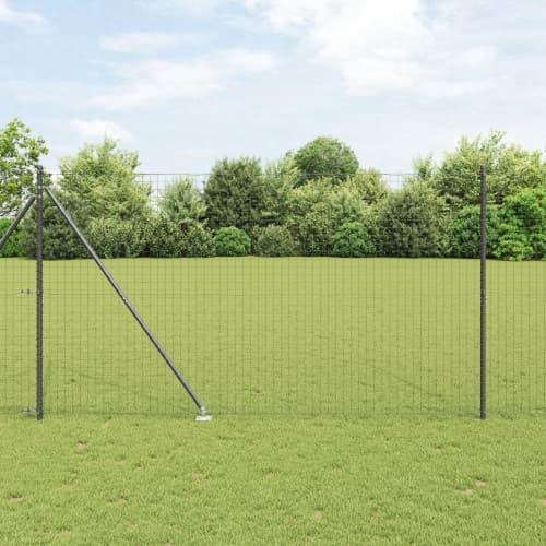 Stängselstolpar med Spik 13 st Ø32 mm 170 cm Galvaniserat Stål