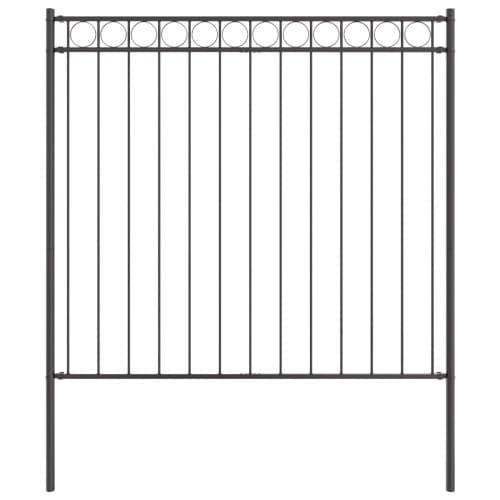 Trädgårdsgaller Grå 1,7x1,2 m Stål