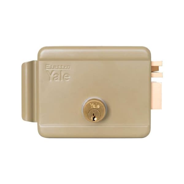 Yale - 34842 - Elektriskt lås för portar Y68000601 Höger, målat stål, lågspänning, 60 mm ingång