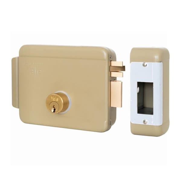 Yale - 34842 - Elektriskt lås för portar Y68000601 Höger, målat stål, lågspänning, 60 mm ingång