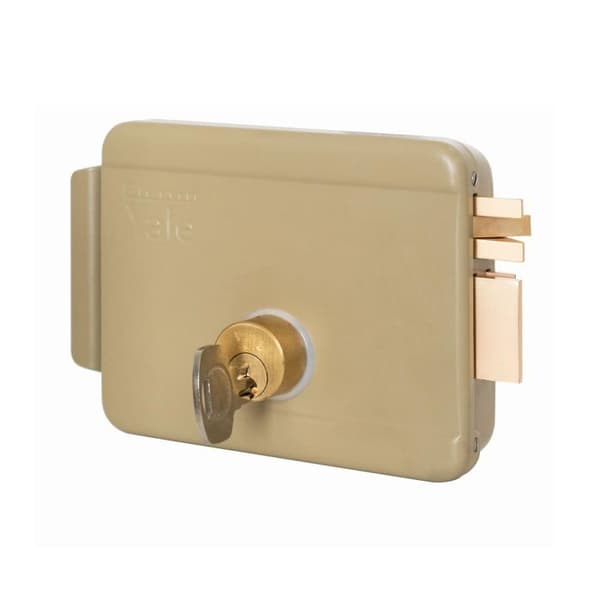 Yale - 34842 - Elektriskt lås för portar Y68000601 Höger, målat stål, lågspänning, 60 mm ingång