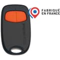 Miniatyrbillede 1 af 6: 2-kanals fjernbetjening - SCS SENTINEL - SimplyControl - Orange, rækkevidde 40 m, frekvens 433,92 MHz, CR2032 lithiumbatteri medfølger