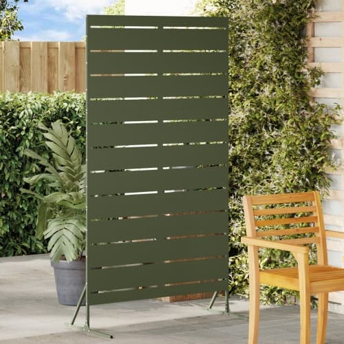 Metallstaketpanel Olivgrön Pulverlackerat stål