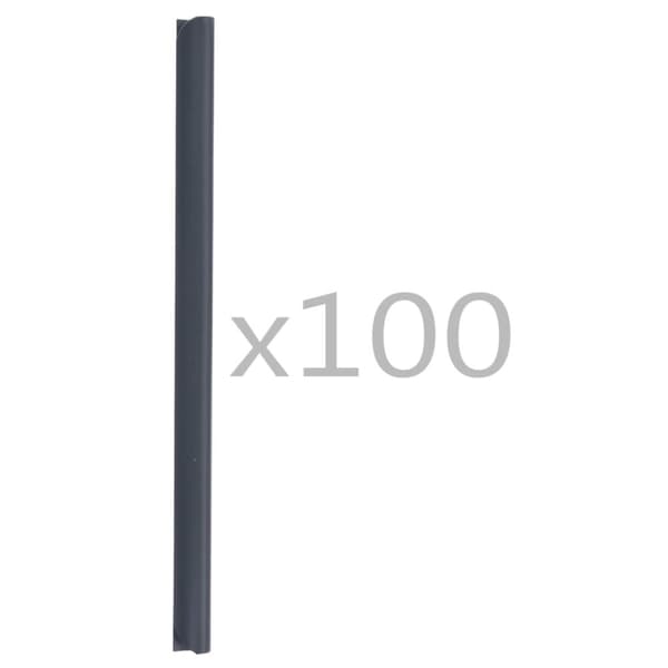 Klämmor för insynsskydd 100 st PVC antracit
