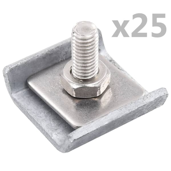 Sammankopplare galler 25 set silver