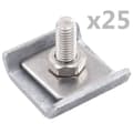 Miniatyrbild 1 av 2: Sammankopplare galler 25 set silver