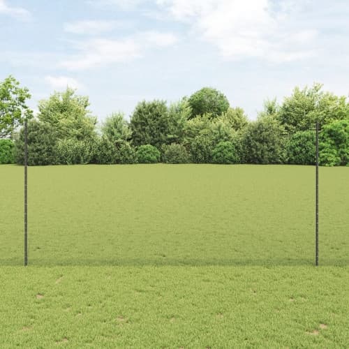 Staketstolpar 22 st U-Kanal Grå 160 cm Stål