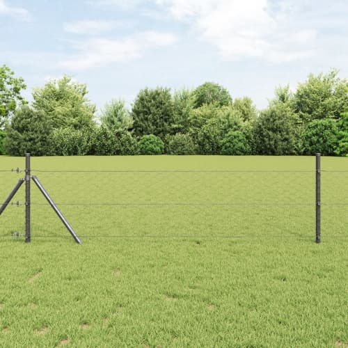 Hexagonstängsel Grå 1.4x25 m Stål