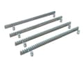 Miniatyrbillede 4 af 4: Metal Rack og Tandhjul til Skydedørsåbnere, Kraftig Design, Total Længde 2m, Inkluderer Fastgørelsesskruer
