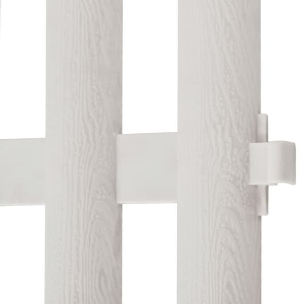 vidaXL bedhegn 17 stk. 10 m hvid