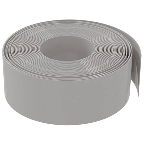 vidaXL Puutarhareunus harmaa 10 m 20 cm polyeteeni