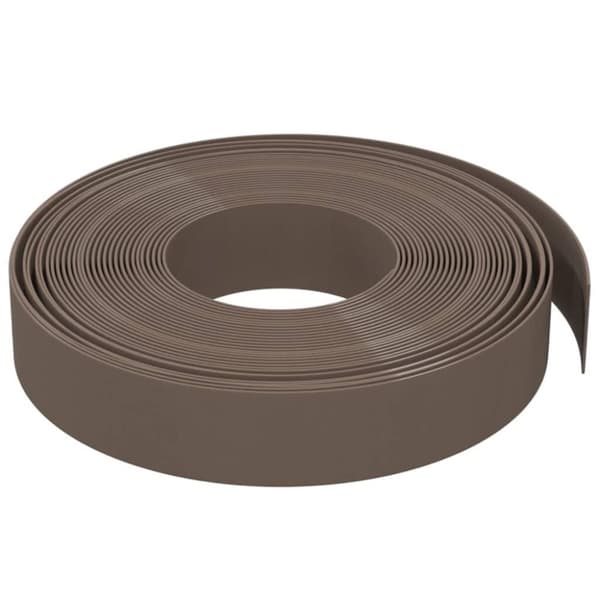 vidaXL Rabattkant brun 10 m 10 cm polyeten