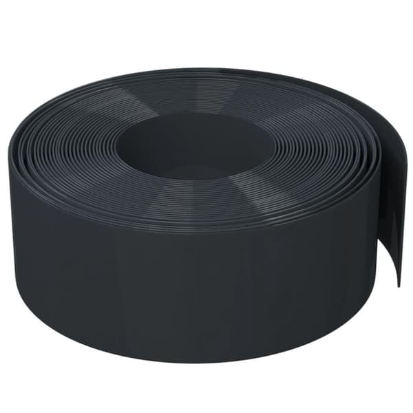 vidaXL Hagekant svart 10 m 20 cm polyetylen