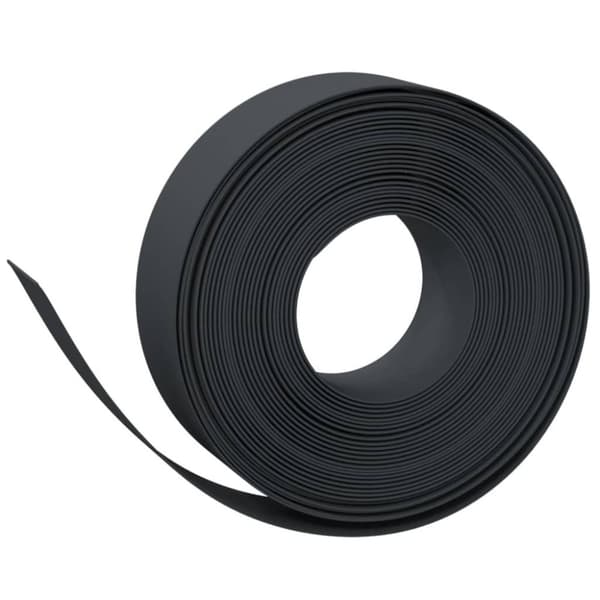 vidaXL græskanter 2 stk. 10 m 15 cm polyethylen sort