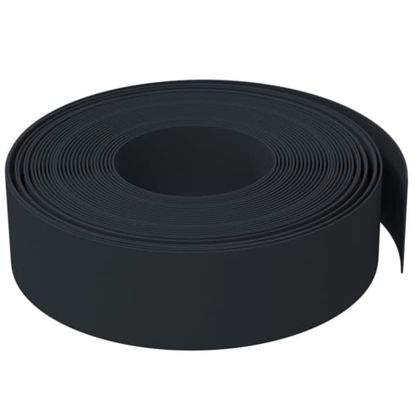 vidaXL græskanter 2 stk. 10 m 15 cm polyethylen sort