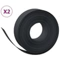 Miniatyrbilde 1 av 7: vidaXL Hagekanter 2 stk svart 10 m 15 cm polyetylen