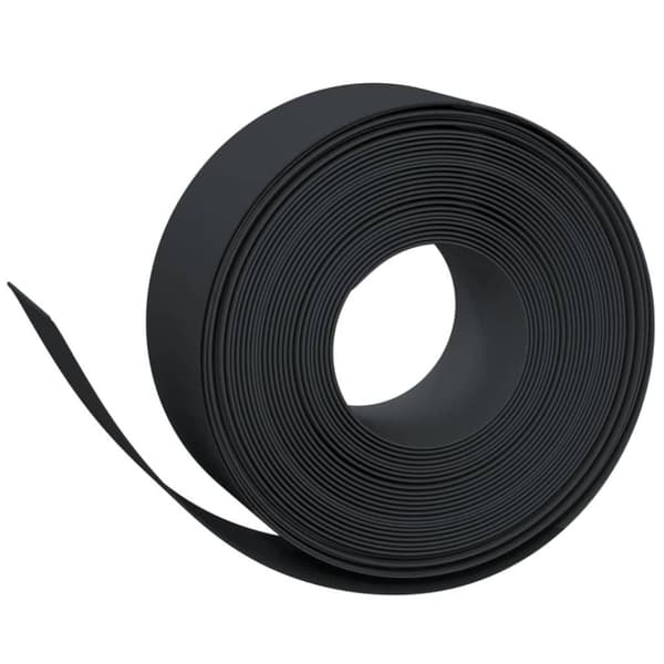 vidaXL Puutarhareunus 2 kpl musta 10 m 20 cm polyeteeni