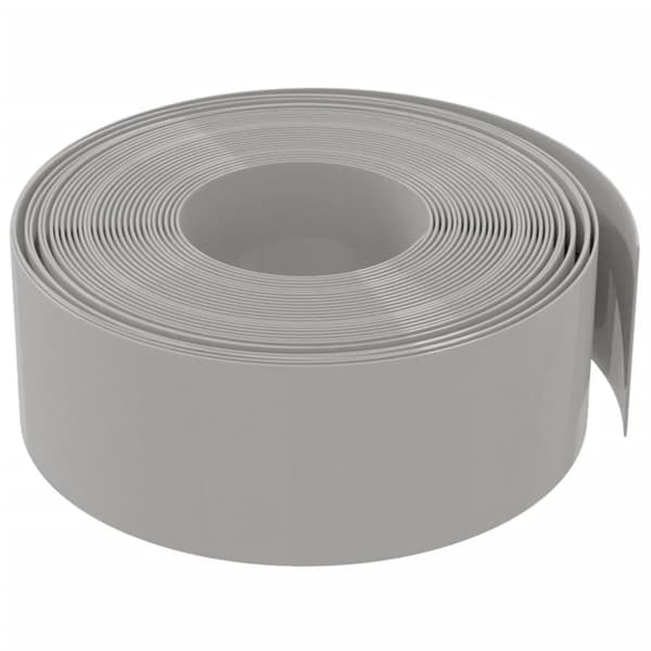 vidaXL græskanter 4 stk. 10 m 20 cm polyethylen grå