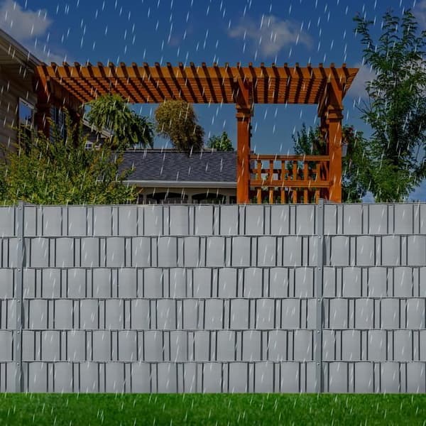Sekretessskärm - XMTECH - 10 stycken - Styv PVC - 250 cm x 19 cm - Väderbeständig