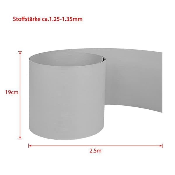 Sekretessskärm - XMTECH - 10 stycken - Styv PVC - 250 cm x 19 cm - Väderbeständig