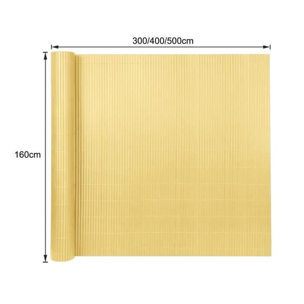 XMTECH PVC insynsskydd - 160x400cm - Bambu - Balkong, Terrass, Trädgård