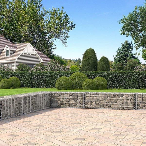 Rootz Gabion - Gabion Wall - Gabion Basket - Gabion Aita - Gabion Stone - Gabion Penkki - Gabion Mesh - Gabion Wall Cost - Harmaa/hopea - 100 x 30 x 3