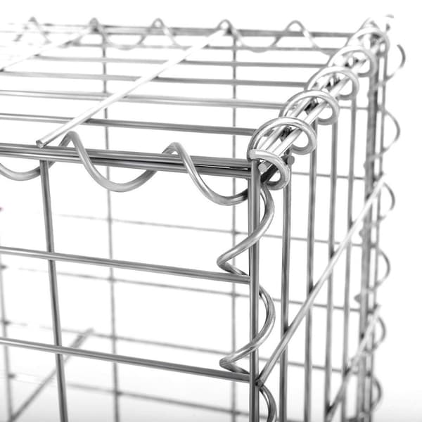 Rootz Gabion - Gabion Wall - Gabion Basket - Gabion Aita - Gabion Stone - Gabion Penkki - Gabion Mesh - Gabion Wall Cost - Harmaa/hopea - 100 x 30 x 3