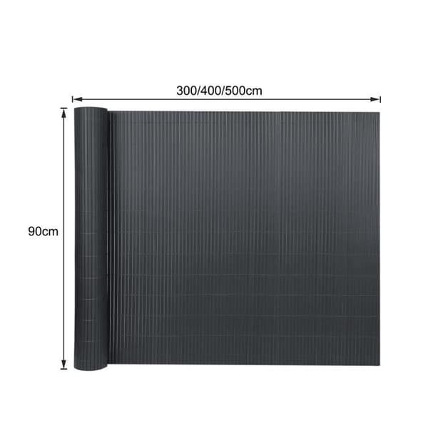 Sekretessskärm - XMTECH - PVC-kapell - 90x300cm - Antracit - Väderbeständig