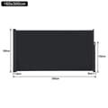 Miniatyrbild 2 av 4: XMTECH Infällbar sidogardin - Svart - 160x300cm - UV-skydd - Integritetsskydd