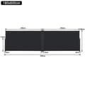Miniatyrbild 2 av 4: Infällbar Privacy Screen - LZQ - 1,8 x 6 m - UV-skydd - Antracit