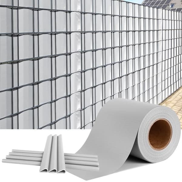 Privacy Screen Roll XMTECH - Privacy Film för staket - 140mx19cm - Grå