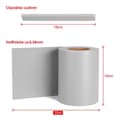 Miniatyrbild 2 av 4: XMTECH Privacy Screen Roll, 35mx19cm Privacy Screen Film för staket, PVC-skyddsremsor med 20 fästen, Grå