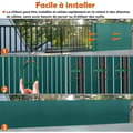 Miniatyrbild 3 av 4: Privacy Screen PVC-stängsel LZQ - 90 x 300 cm - Grön - Väderbeständig