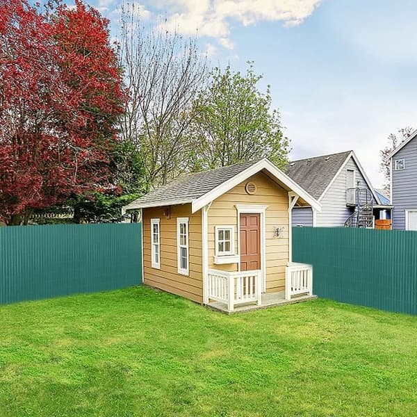 Privacy Screen PVC-stängsel LZQ - 90 x 300 cm - Grön - Väderbeständig